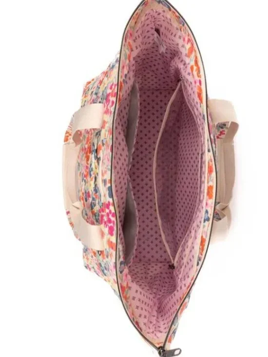 Lug Expandable Carry-All Tote Bag-Ferry SE XL Wildflower Meadow Floral Print - Picture 4 of 15